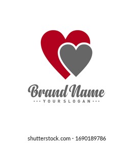 Love-Logo-Vektorgrafik, Design-Vorlage für Healthy Company