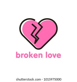 Love logo vector. Heart shape logo. Abstract heart logo vector.