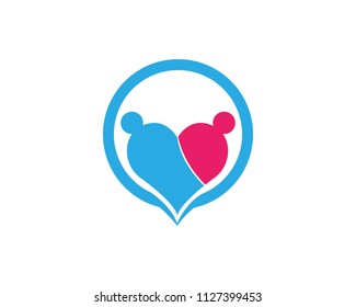 Love Logo Vector icon 