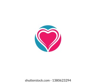 Love logo vector icon