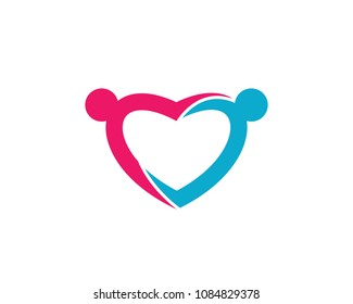 Love Logo Vector icon illustration designTemplate