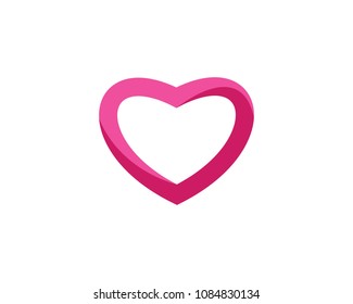 Love Logo Vector icon illustration designTemplate