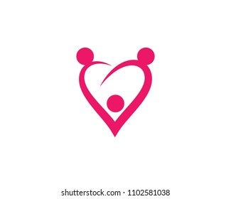 Love Logo Vector icon illustration designTemplate
