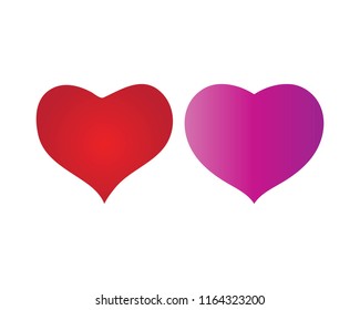 Love Logo Vector icon illustration design Template