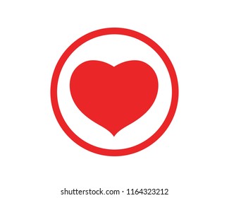 Love Logo Vector icon illustration design Template