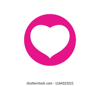 Love Logo Vector icon illustration design Template