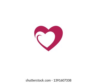 Love Logo Vector icon illustration designTemplate
