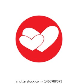 Love Logo Vector icon illustration, design Template