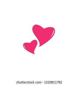 Love Logo Vector icon illustration design Template