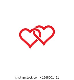 Love Logo Vector icon illustration design Template