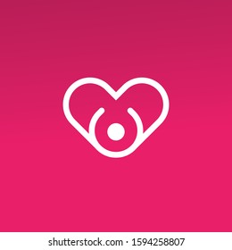 Love Logo Vector icon illustration designTemplate
