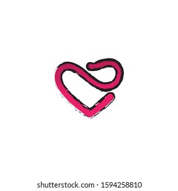 Love Logo Vector icon illustration designTemplate
