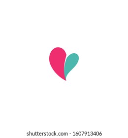 Love Logo Vector icon illustration design Template