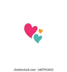 Love Logo Vector icon illustration design Template