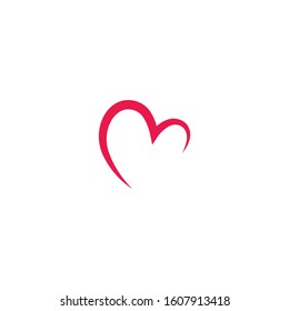 Love Logo Vector icon illustration design Template