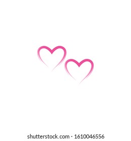 Love Logo Vector icon illustration design Template