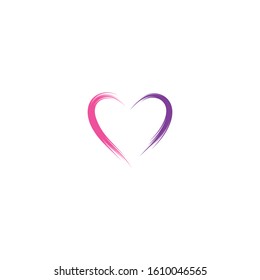 Love Logo Vector icon illustration design Template