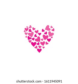 Love Logo Vector icon illustration design Template
