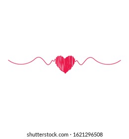 Love Logo Vector icon illustration design Template