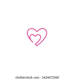 Love Logo Vector icon illustration design Template