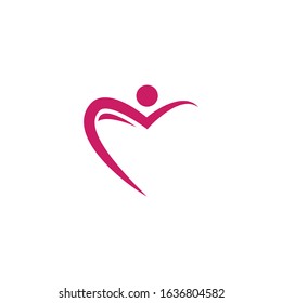 Love Logo Vector icon illustration design Template