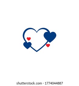 Love Logo Vector icon illustration design Template