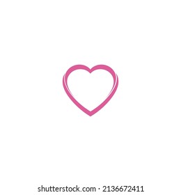 Love Logo Vector icon illustration design Template
