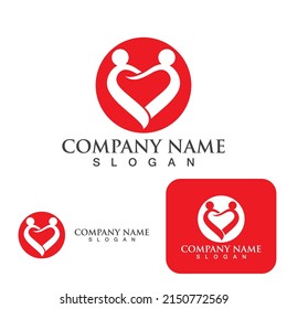 Plantilla de diseño de ilustración de icono del logotipo de amor