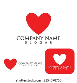  Love logo Vector icon illustration design Template