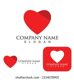  Plantilla de diseño de ilustración de icono del logotipo de amor