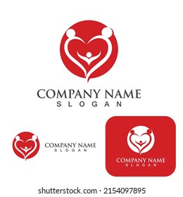  Plantilla de diseño de ilustración de icono del logotipo de amor