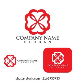  Plantilla de diseño de ilustración de icono del logotipo de amor