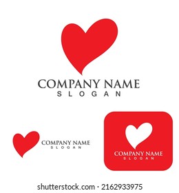  Love logo Vector icon illustration design Template