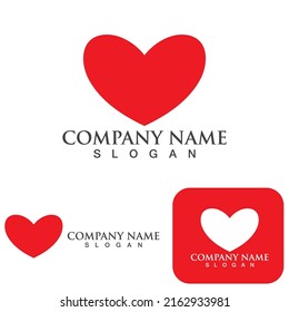  Love logo Vector icon illustration design Template