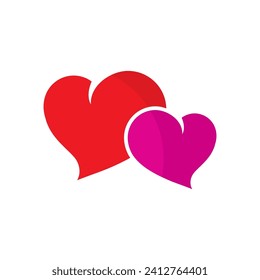 Logo d'amour Modèle de création d'icônes Vectorielles d'illustration