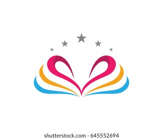 Love Logo Vector icon illustration design Template