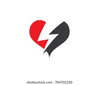 Love Logo Vector icon illustration design Template