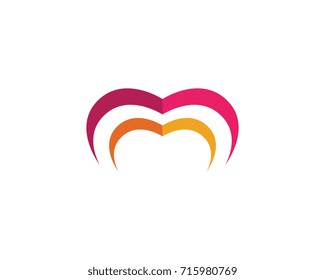 Love Logo Vector icon illustration design Template