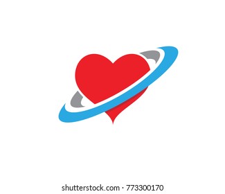 Love Logo Vector icon illustration design Template