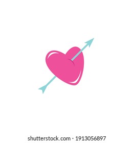 Diseño vectorial de logotipo de amor