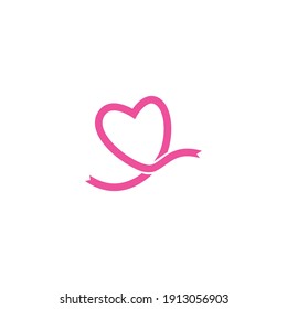 Diseño vectorial de logotipo de amor