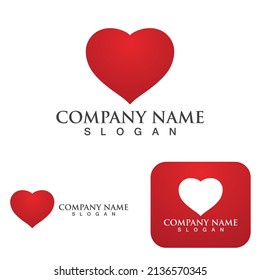 Love logo Vector illustration design