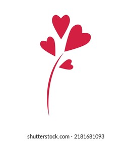 Love logo vector illustration flat design template