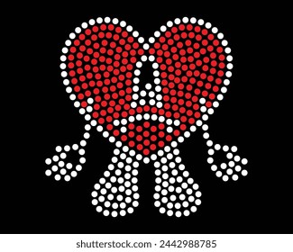 Love Logo Vector Strass T-Shirt Design