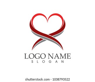 Love Logo Vector Template
