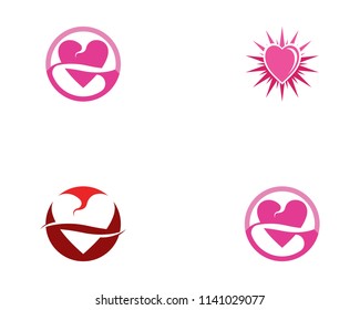 Love Logo Vector Template
