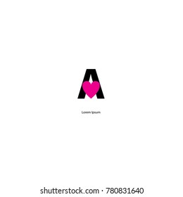 Love logo.modern design.vector illustration