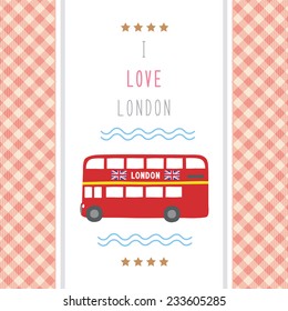 I love London card for decoration.