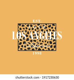 Love los angeles pattern skin animal lettering abstract,Graphic design print t-shrits fashion,vector,poster,card