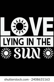 
Love Lying In The Sun eps cut file for cutting machine